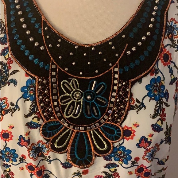 universal fashion Tops Embroidered Collar Blouse Poshmark